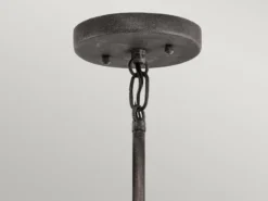 LED Industrial Pendelleuchte für Innen & Außen, Anthrazit Ø66cm