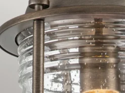 LED Industrial Wandlaterne für Innen & Außen, Bronze Höhe 40cm