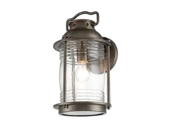 LED Industrial Wandlaterne für Innen & Außen, Bronze Höhe 40cm