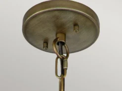 LED Jugendstil Pendelleuchte für Innen & Außen, Bronze Ø30,5cm