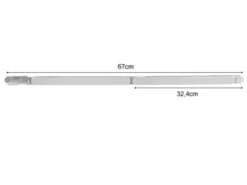LED Küchen Unterbauleuchten FLEXLIGHT flach für Eckmontage, Gesamtlänge 67cm