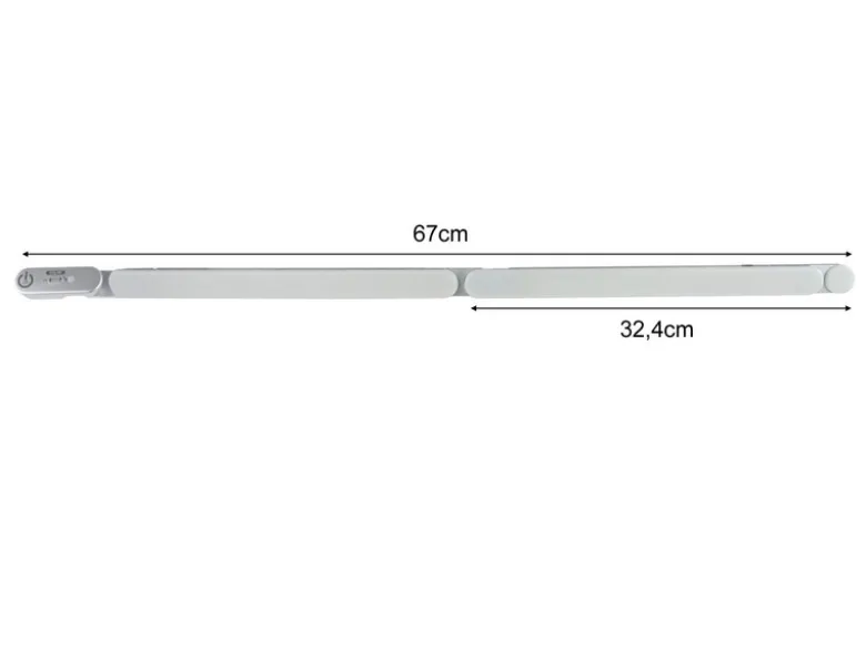 LED Küchen Unterbauleuchten FLEXLIGHT flach für Eckmontage, Gesamtlänge 67cm