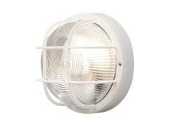 LED Kellerleuchte für Wand-& Deckenmontage Ø18,5cm, Weiß