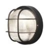 LED Kellerleuchte für Wand-& Deckenmontage Ø18,5cm, Schwarz