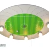 LED Kinder Deckenleuchte Fußball-Stadion mit Zugschalter für LED-Schlummerlicht
