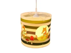 LED Kinderzimmer Dreh-Pendelleuchte Lampenschirm drehend Motiv Fox