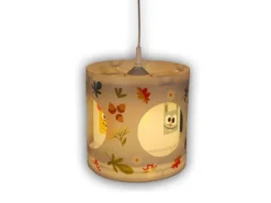 LED Kinderzimmer Dreh-Pendelleuchte Lampenschirm drehend Motiv Zanimo