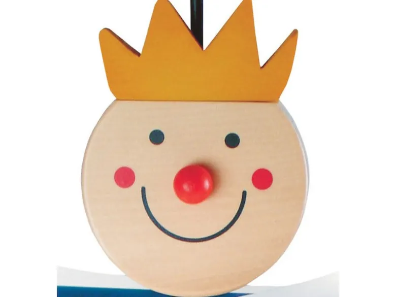 LED Kinderzimmerlampe, Pendelleuchte Kunststoff/Holz, Design LAMPENPRINZ