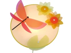 LED Kinderzimmer Wandlampe LIBELLE, bruchsicherer Schirm, Ø 25cm
