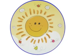 LED Kinderzimmer Wandlampe SUNNY Gelb, Sonnenmotiv, Ø 25cm