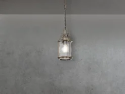 LED Kleine Industrial Pendelleuchte für Innen & Außen, Bronze Ø15cm