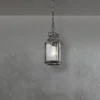 LED Kleine Industrial Pendelleuchte für Innen & Außen, Anthrazit Ø15cm