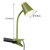 LED Klemmlampe PONGO Grün flexibel biegsam, Höhe 33cm