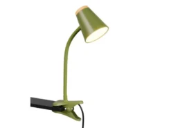 LED Klemmlampe PONGO Grün flexibel biegsam, Höhe 33cm