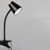 LED Klemmlampe PONGO Schwarz flexibel biegsam, Höhe 33cm