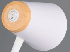 LED Klemmlampe PONGO Weiß flexibel biegsam, Höhe 33cm
