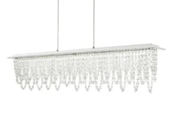 LED Kristall Pendelleuchte SCALA dimmbar mit Fernbedienung, Breite 90cm