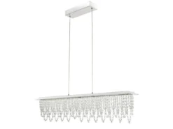 LED Kristall Pendelleuchte SCALA dimmbar mit Fernbedienung, Breite 90cm