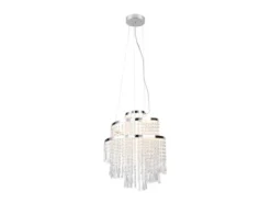 LED Kronleuchter mit Acryl Kristallbehang und Fernbedienung Ø 38cm