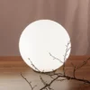 LED Kugel Tischleuchte Glaskugel Lampenschirm in Opalweiß, Ø 35cm