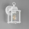 LED Landhausstil Außenwandleuchte, Wandlaterne Weiß, Höhe 22cm
