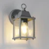 LED Landhausstil Außenwandleuchte, Wandlaterne Anthrazit, Höhe 22cm