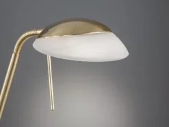 LED Leseleuchte POOL Messing dimmbar, Höhe 160cm