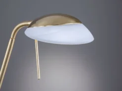 LED Leseleuchte POOL Messing dimmbar, Höhe 160cm