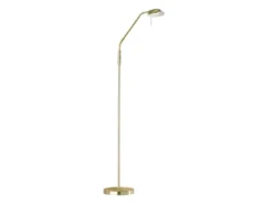 LED Leseleuchte POOL Messing dimmbar, Höhe 160cm