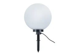LED Leuchtkugel für den Garten mit Strom Weiß, 5m Kabel, Ø 40cm