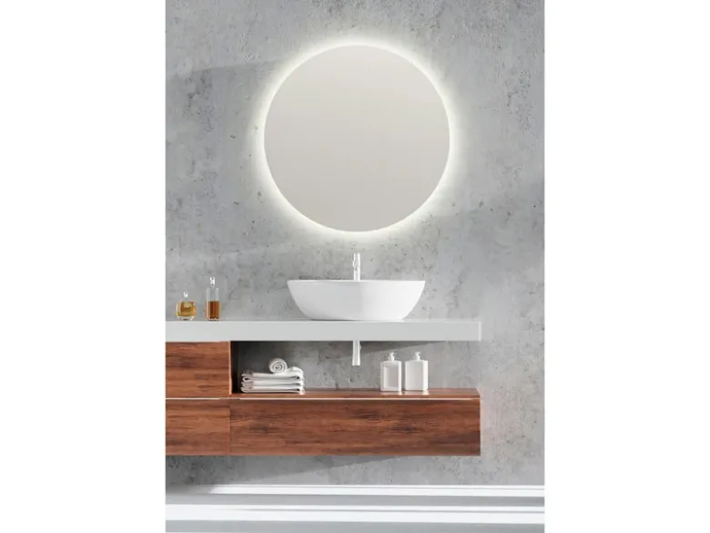 LED Lichtspiegel Bad Wandspiegel FRANZI rund Ø 60cm