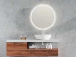 LED Lichtspiegel Bad Wandspiegel FRANZI rund Ø 60cm