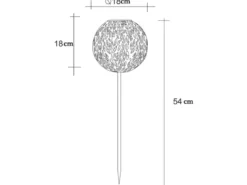 LED Metall Solarkugeln 3er SET Ø 18cm & 27cm mit Erdspieß
