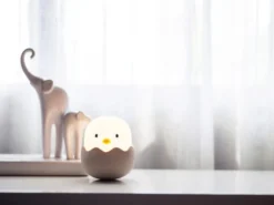LED Nachtlicht EGGY EGG, per USB aufladbar, dimmbar, 7 Lichtfarben - Höhe 12cm