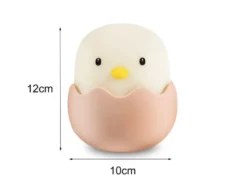 LED Nachtlicht EGGY EGG, per USB aufladbar, dimmbar, 7 Lichtfarben - Höhe 12cm