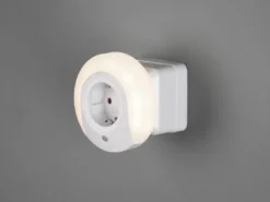 LED Nachtlichter 2er SET Plug-in mit Steckdose & Dämmerungssensor - Ø 9cm