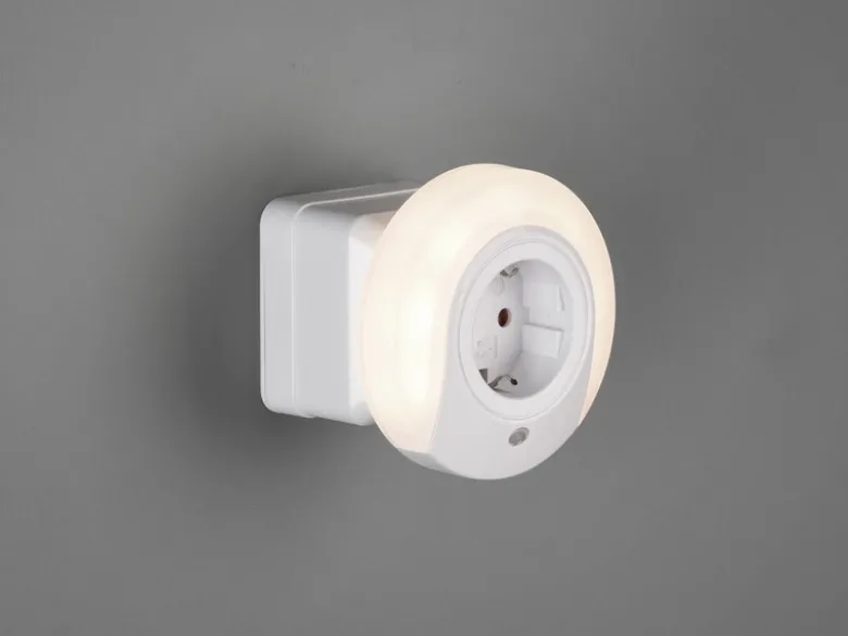 LED Nachtlichter 2er SET Plug-in mit Steckdose & Dämmerungssensor - Ø 9cm