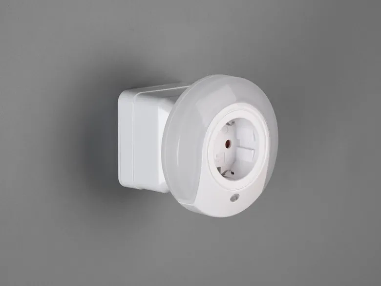 LED Nachtlichter 2er SET Plug-in mit Steckdose & Dämmerungssensor - Ø 9cm