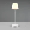 LED Outdoor Akku Tischleuchte MARTINEZ touch dimmbar, Weiß 39cm