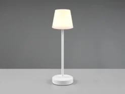 LED Outdoor Akku Tischleuchte MARTINEZ touch dimmbar, Weiß 39cm