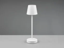 LED Outdoor Akku Tischleuchte MARTINEZ touch dimmbar, Weiß 39cm