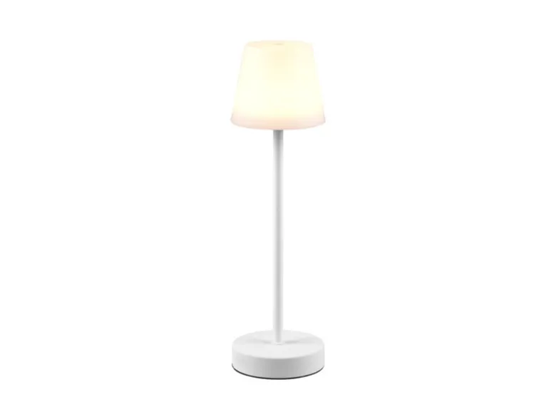 LED Outdoor Akku Tischleuchte MARTINEZ touch dimmbar, Weiß 39cm