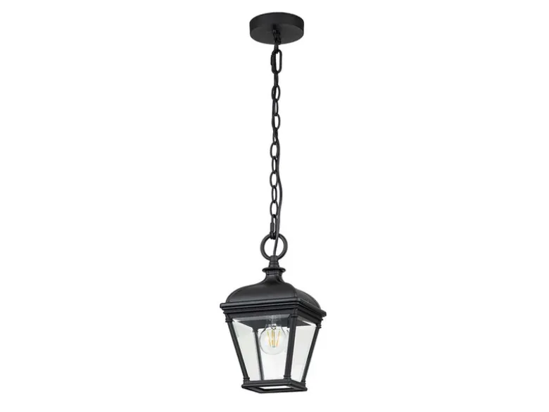 LED Outdoor Hängelampe Kettenlaterne Landhausstil, max. Höhe 141cm