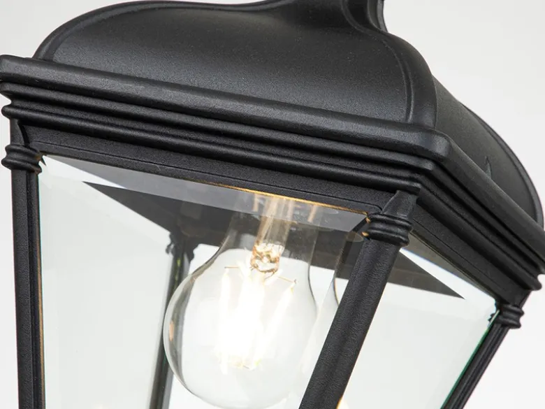 LED Outdoor Hängelampe Kettenlaterne Landhausstil, max. Höhe 141cm