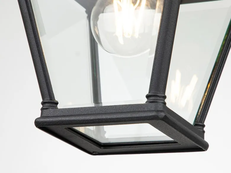 LED Outdoor Hängelampe Kettenlaterne Landhausstil, max. Höhe 141cm