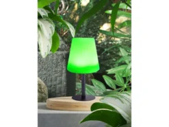 LED Outdoor Solar Tischleuchte mit RGB Farbwechsel, Höhe 30cm