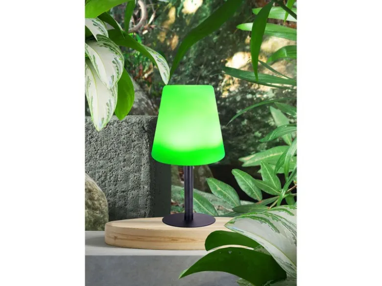 LED Outdoor Solar Tischleuchte mit RGB Farbwechsel, Höhe 30cm