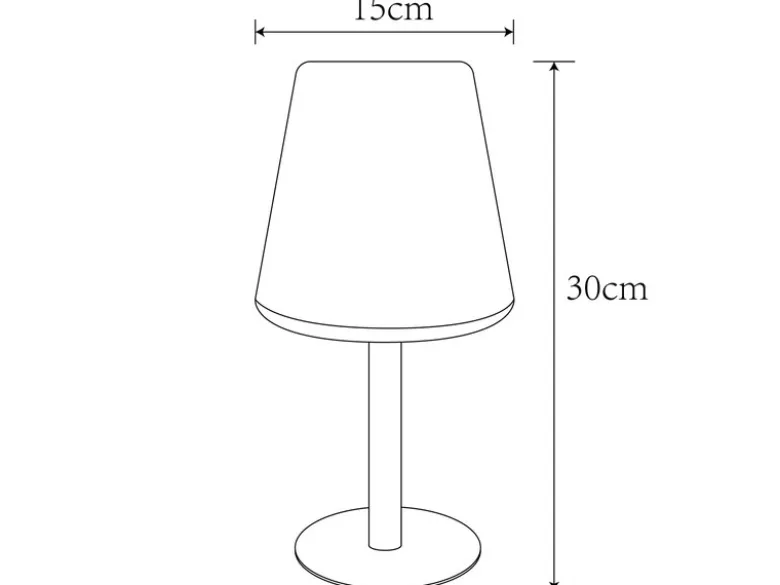 LED Outdoor Solar Tischleuchte mit RGB Farbwechsel, Höhe 30cm