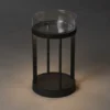 LED Outdoor Tischlaterne CHIETI per USB aufladbar, Schwarz Höhe 25cm