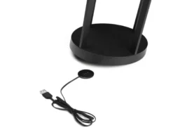 LED Outdoor Tischlaterne CHIETI per USB aufladbar, Schwarz Höhe 25cm